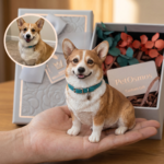 Custom pet figurine from photo – lifelike Welsh Corgi keepsake
